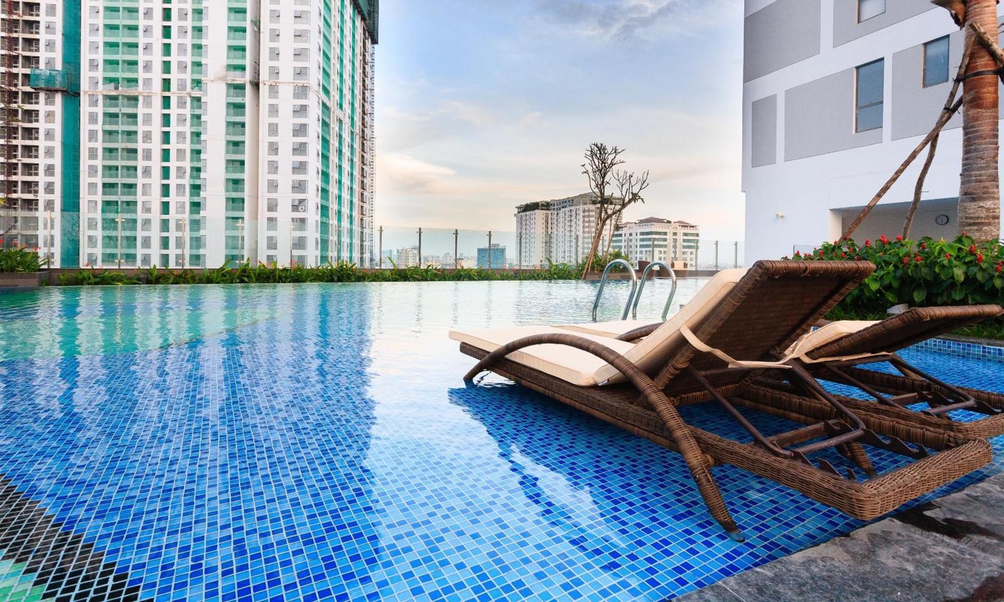 Yo'S Homes Rivergate Apartment Infinity Pool Near District 1 호치민 외부 사진